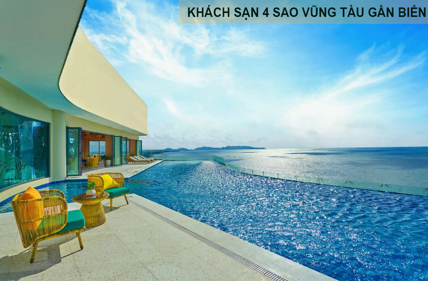 Khách sạn 4 sao Vũng Tàu sát biển đường Thùy Vân có hồ bơi