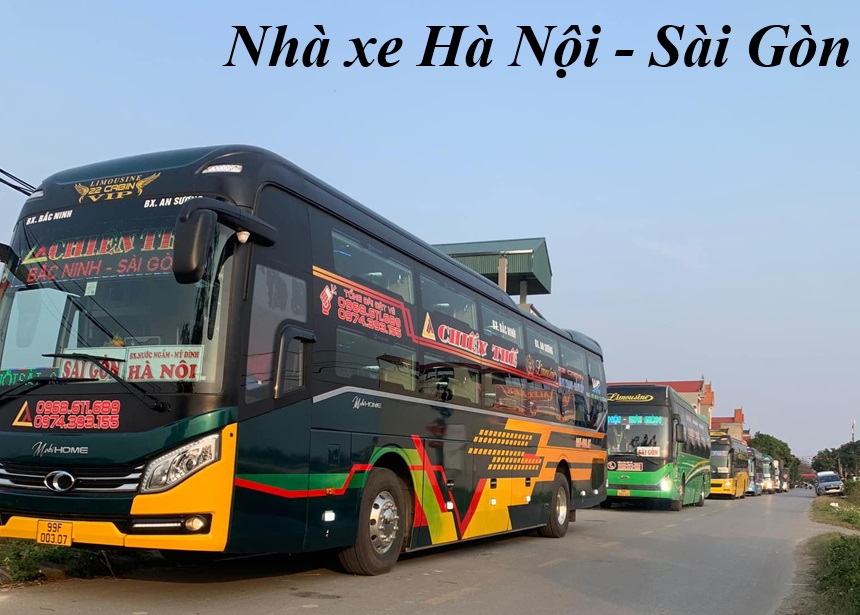 Các nhà xe Hà Nội đi Sài Gòn chất lượng, xe khách Bắc - Nam.