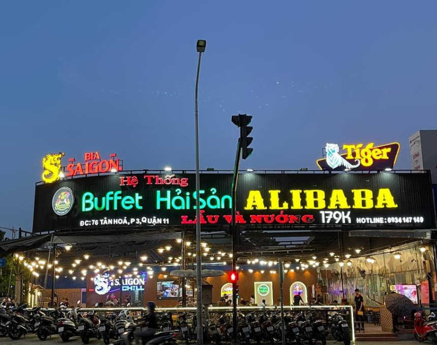 Buffet Alibaba - Buffet hải sản nướng và lẩu hấp dẫn